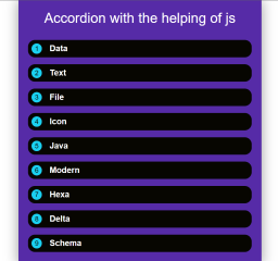 javascript accordion